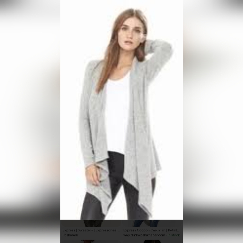 Express Light Gray Women's Cardigan Size S